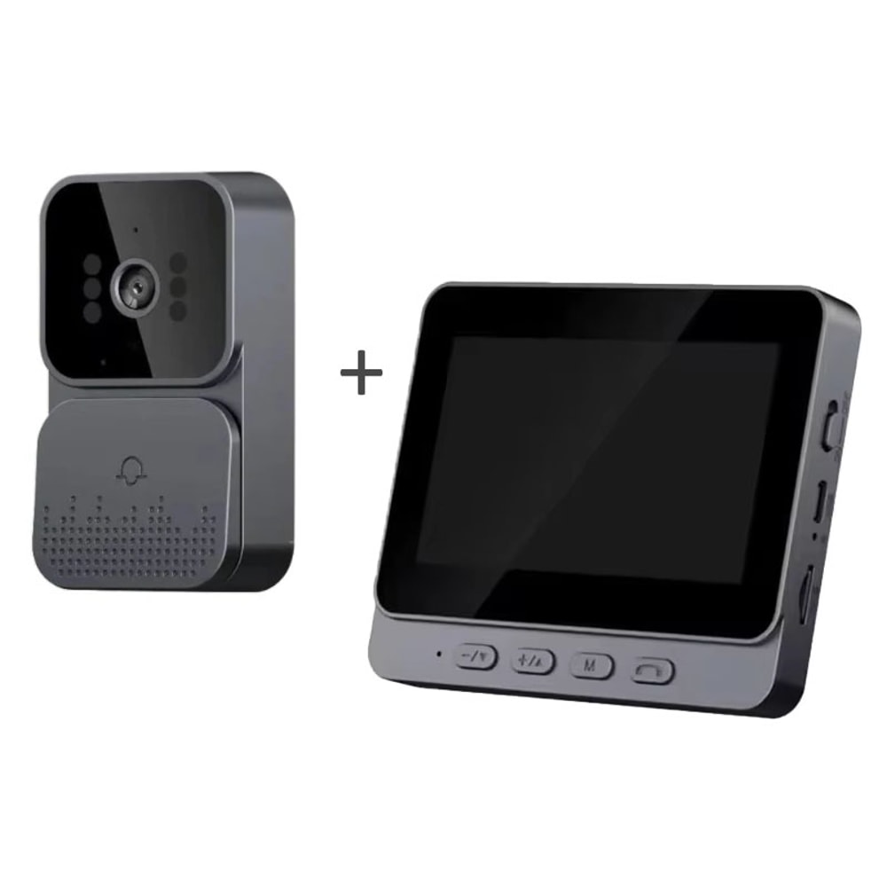 Wireless Video Doorbell Intercom With Screen HD Night Vision Waterproof Camera 5