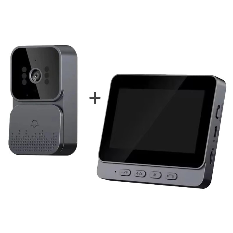Wireless Video Doorbell Intercom With Screen HD Night Vision Waterproof Camera 5