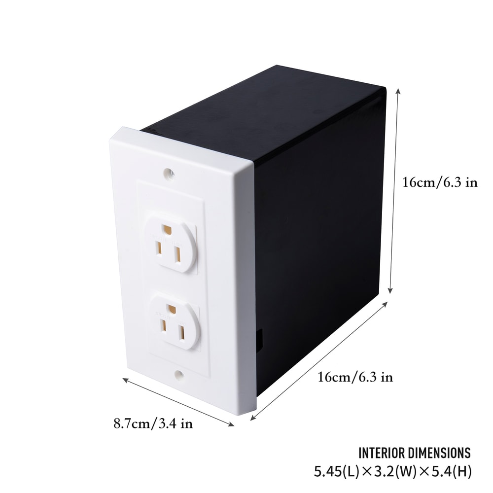 Hidden Wall Outlet Safe Box For Cash Jewelry Secret Storage 3