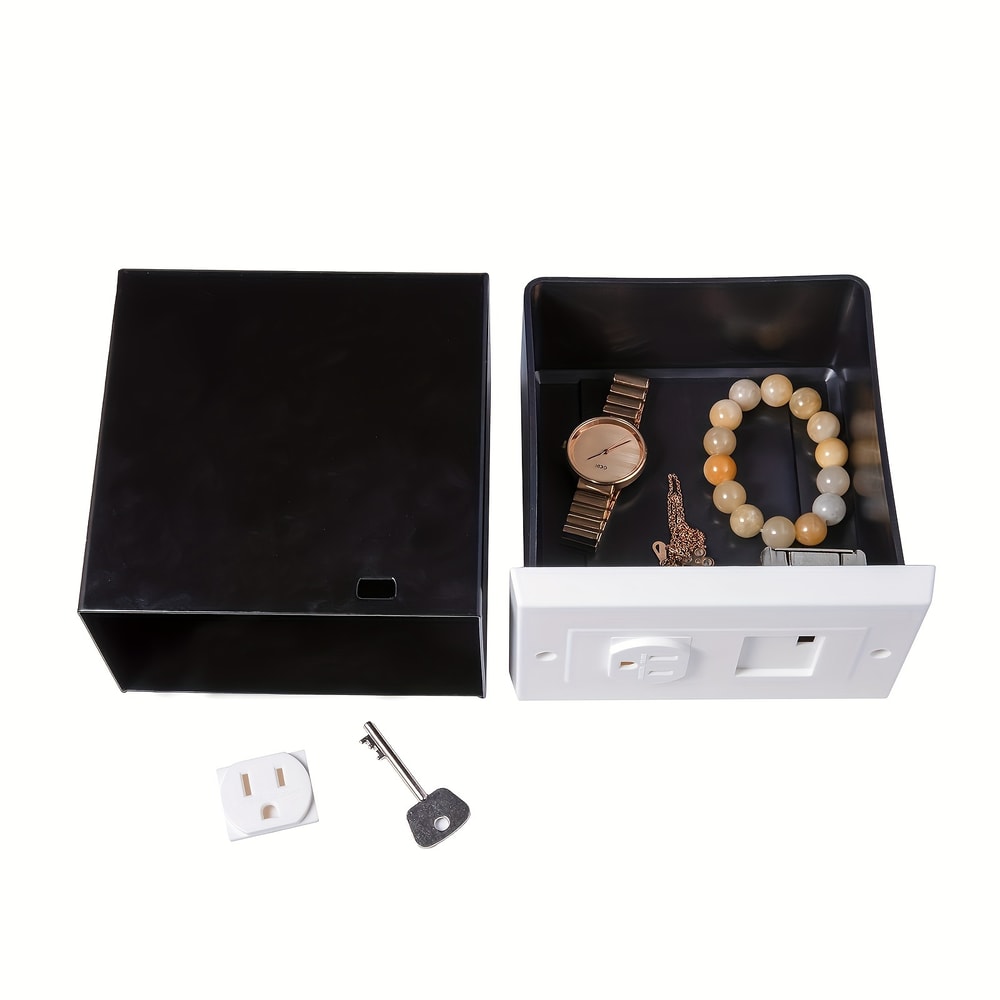 Hidden Wall Outlet Safe Box For Cash Jewelry Secret Storage 1