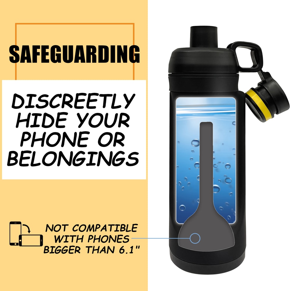 Hidden Safe Water Bottle With Secret Compartment For Travel Security 5