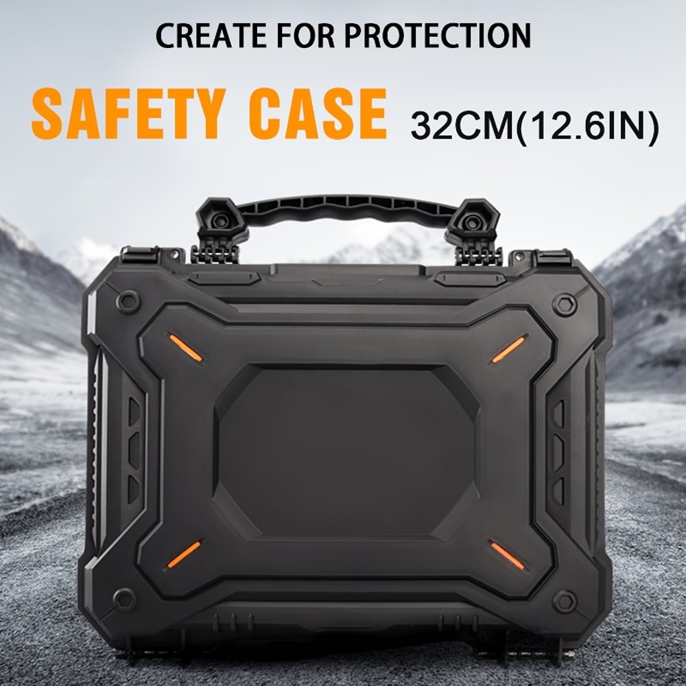 Portable Waterproof Gun Safe Case With Lock Dustproof Impact Resistant Tactical Storage Box 1