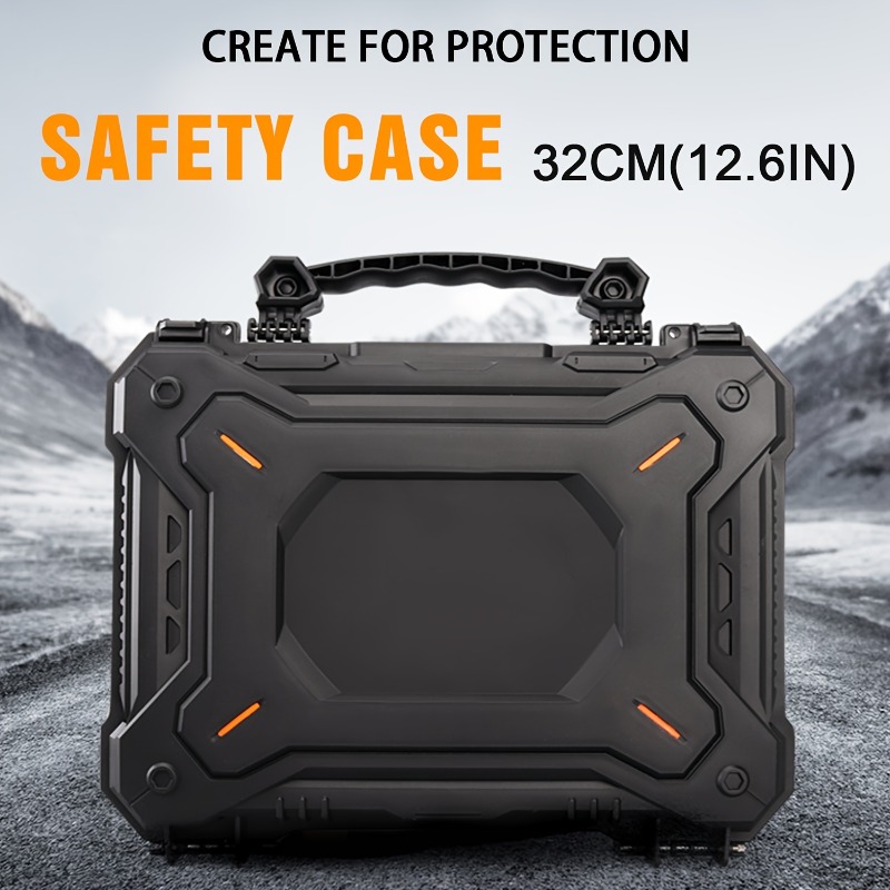Portable Waterproof Gun Safe Case With Lock Dustproof Impact Resistant Tactical Storage Box 1
