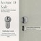 Wall Mounted Key Lock Box Secure Metal Key Cabinet for Home Office Storage