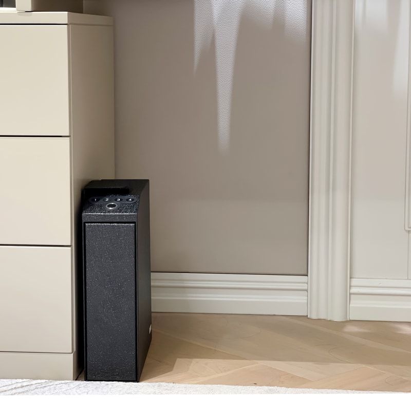 Biometric Handgun Safe with Auto Sliding Door for Nightstand, Desk & Truck