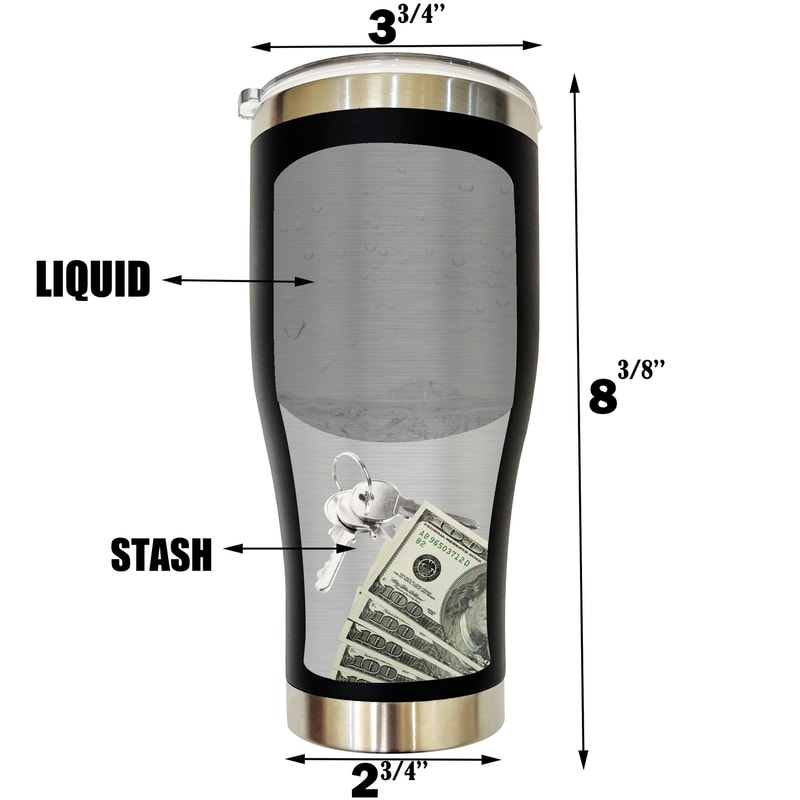 Diversion Safe Tumbler With Hidden Compartment Stainless Steel Secret Stash Coffee Mug 5