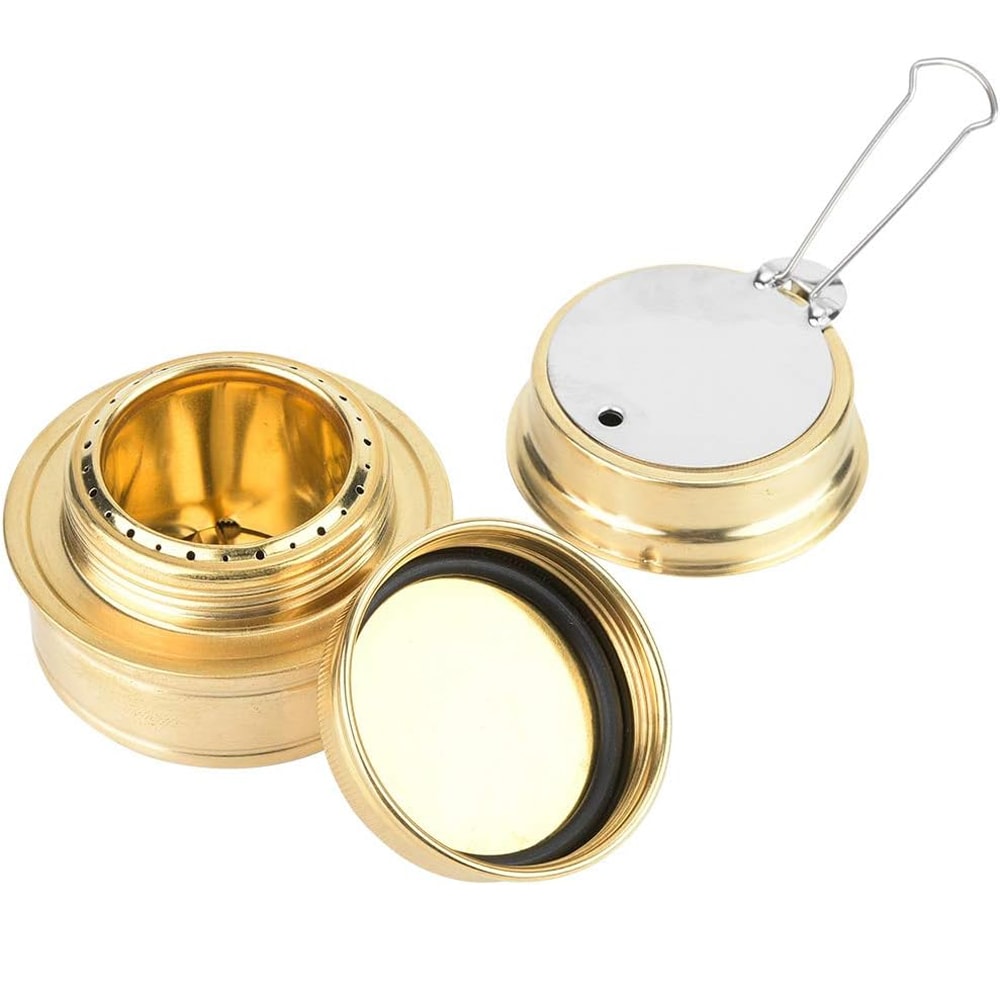 Ultralight Portable Camping Stove Alcohol Burner With Pot Stand For Outdoor Cooking 6