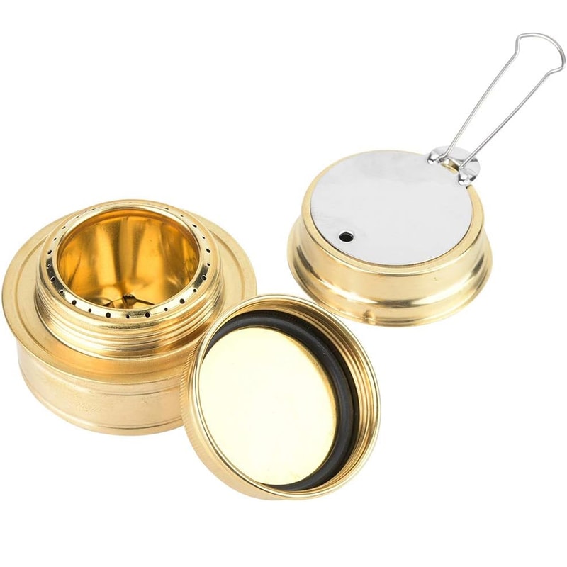 Ultralight Portable Camping Stove Alcohol Burner With Pot Stand For Outdoor Cooking 6