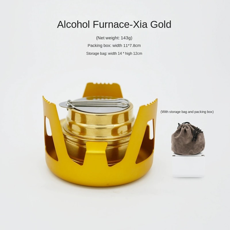 Ultralight Portable Camping Stove Alcohol Burner With Pot Stand For Outdoor Cooking 7