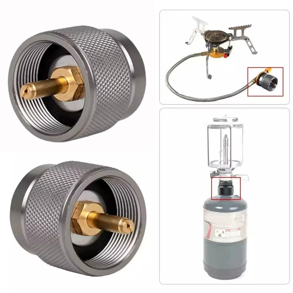 Propane To Butane Adapter For Camping Stove Compact Gas Converter 2