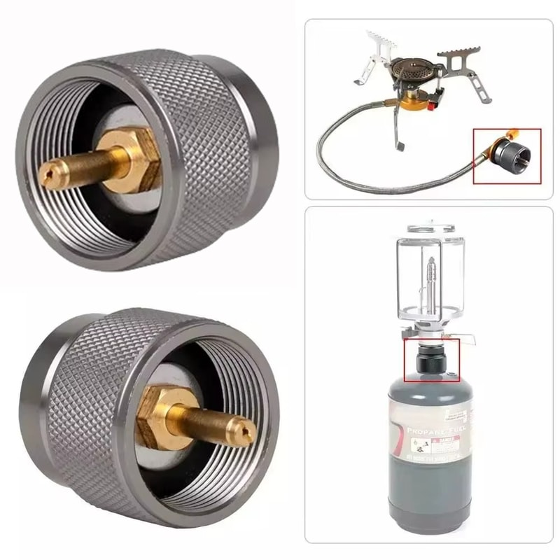 Propane To Butane Adapter For Camping Stove Compact Gas Converter 2