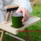 Portable Camping Chair Side Tray With Cup Holder And Storage Organizer 3