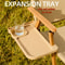Portable Camping Chair Side Tray With Cup Holder And Storage Organizer 6