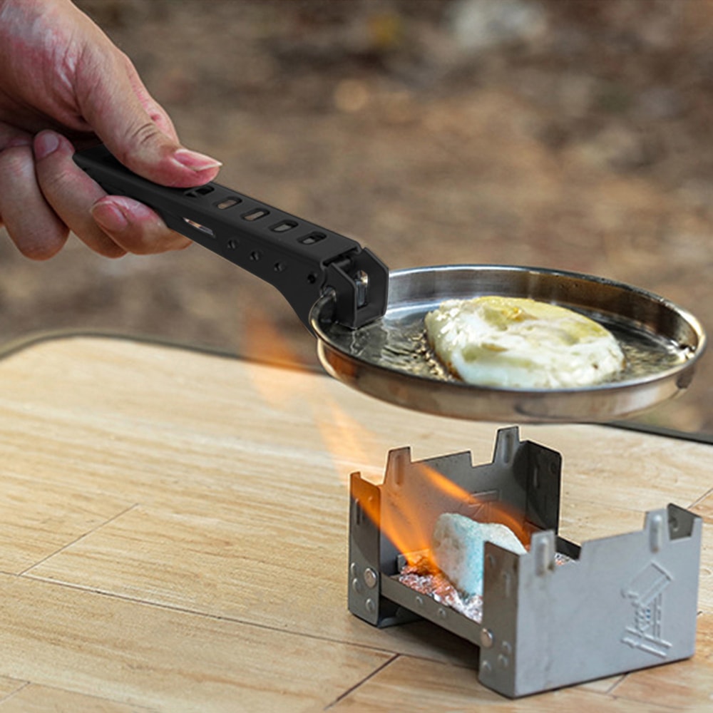 Portable Camping Pot Gripper Clip AntiScald Pan Holder For Outdoor Cooking 1