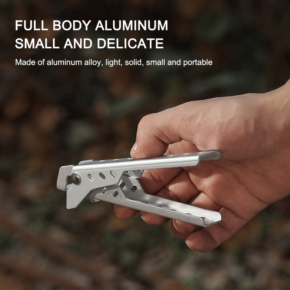 Portable Camping Pot Gripper Clip AntiScald Pan Holder For Outdoor Cooking 3