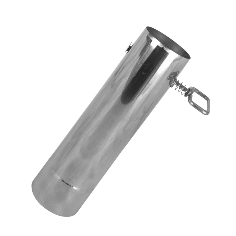 Stainless Steel Tent Stove Chimney Pipe Heat Shield Guard Adjustable Camping Stove Pipe 5