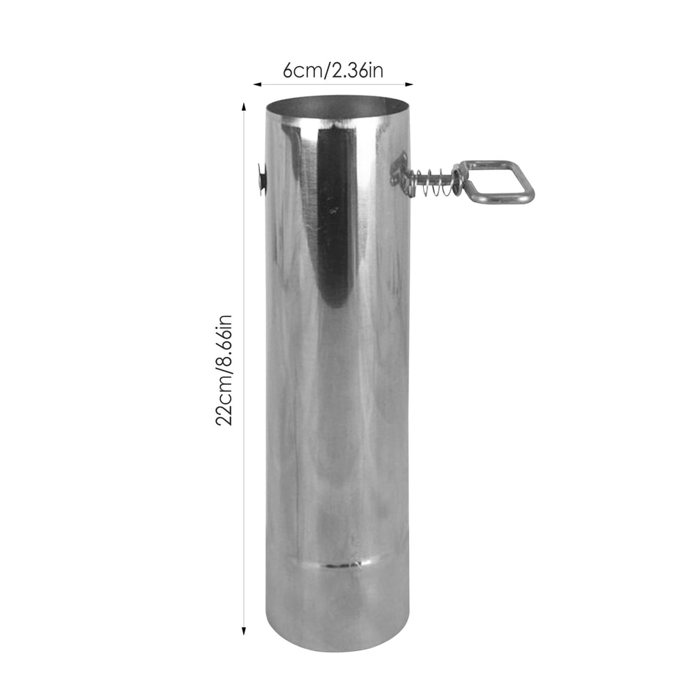 Stainless Steel Tent Stove Chimney Pipe Heat Shield Guard Adjustable Camping Stove Pipe 4