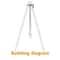 Portable Camping Tripod Hook Kit For Campfire Cooking Adjustable Stainless Steel Hanging Pot Rack 5