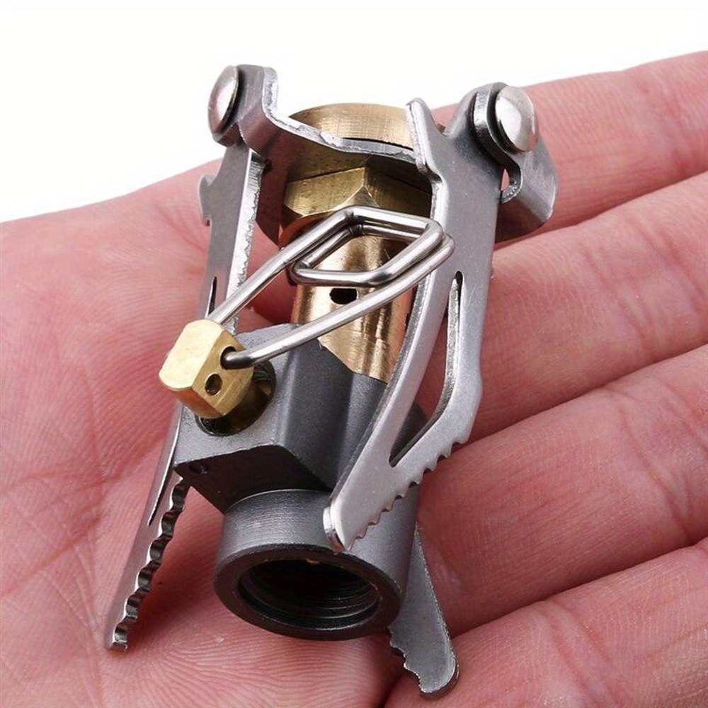 Folding Camping Gas Stove Compact Outdoor Burner For Hiking Backpacking Cooking 1
