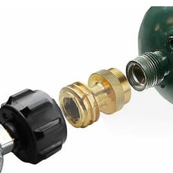 propane tank adapter brass converter for camping stoves and grills