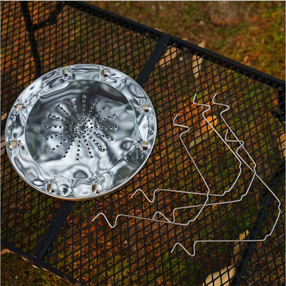 Portable Camping Toaster Rack Stainless Steel Folding Grill For Outdoor Cooking 4