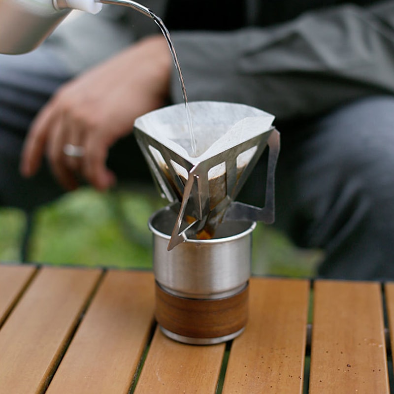 Stainless Steel Pour Over Coffee Drip Rack For Camping Travel Filter Brewer 1