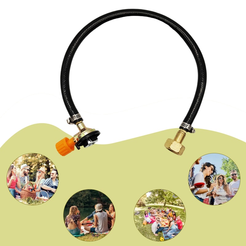 Leak Proof Propane Tank Adapter Hose Kit For Outdoor Inflation Cylinder Refill 3