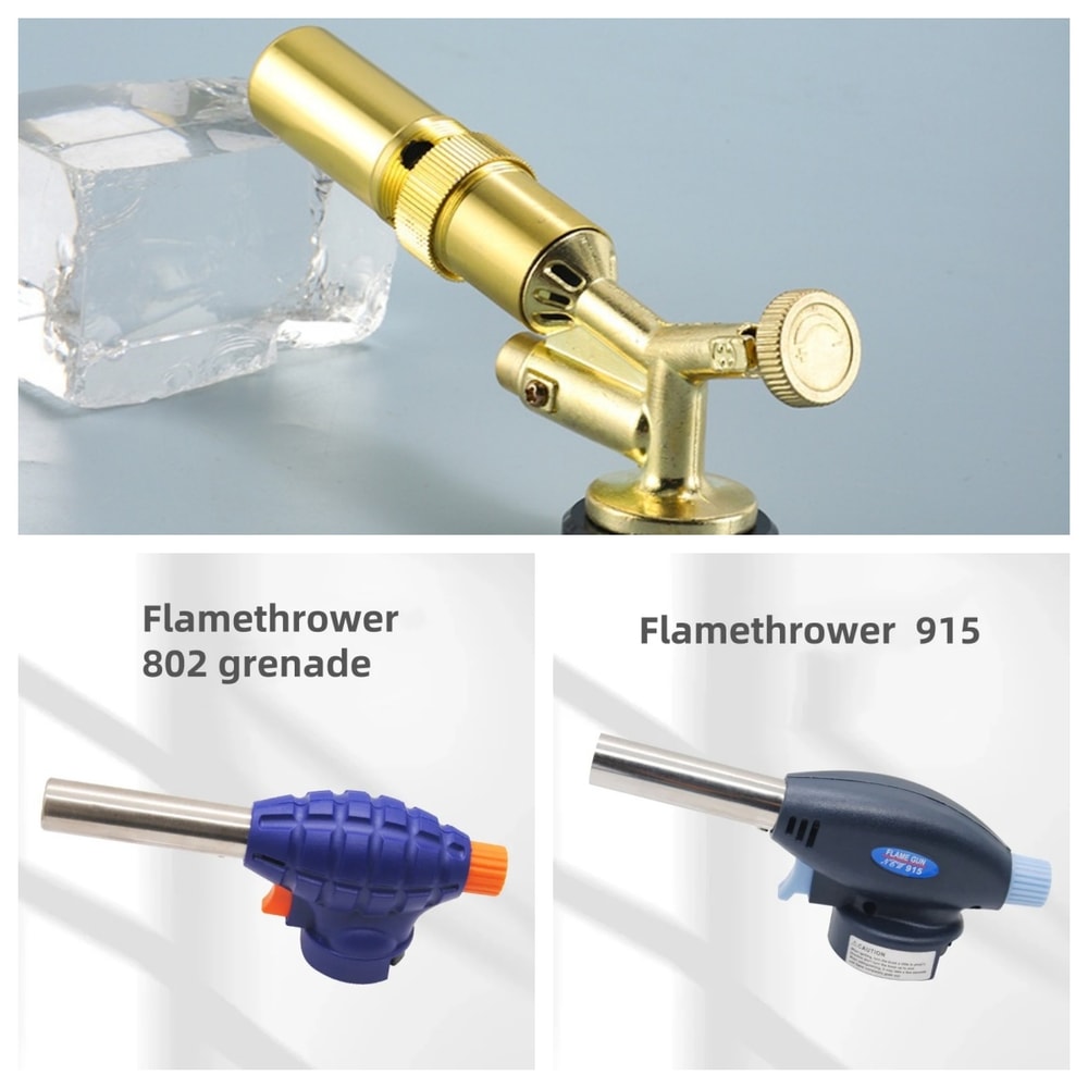 Butane Gas Torch With Adjustable Flame For Cooking BBQ Outdoor Welding 3