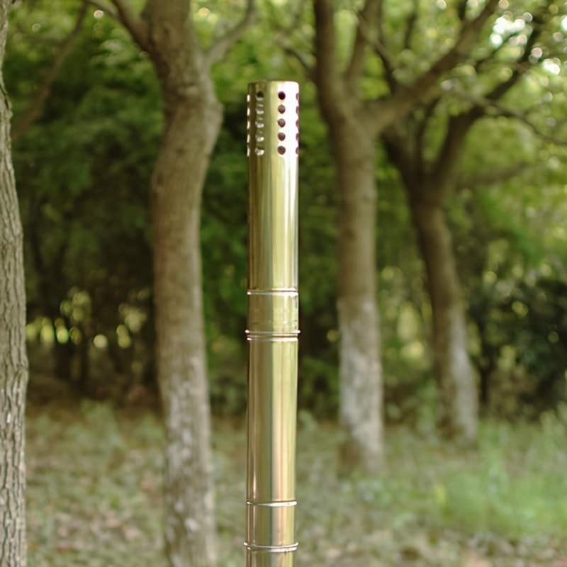 Stainless Steel Stove Pipe Kit For Camping And Wood Stoves High Heat Chimney Tubes Set 3