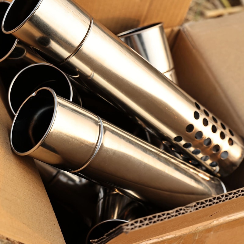 Stainless Steel Stove Pipe Kit For Camping And Wood Stoves High Heat Chimney Tubes Set 6