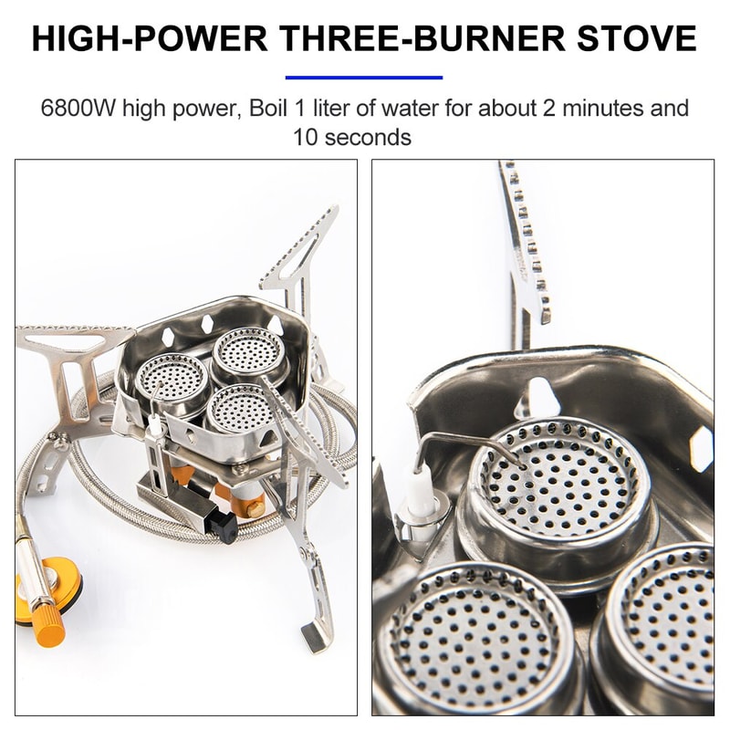 Camping Stove High Power Gas Burner For Outdoor Cooking Picnics 3
