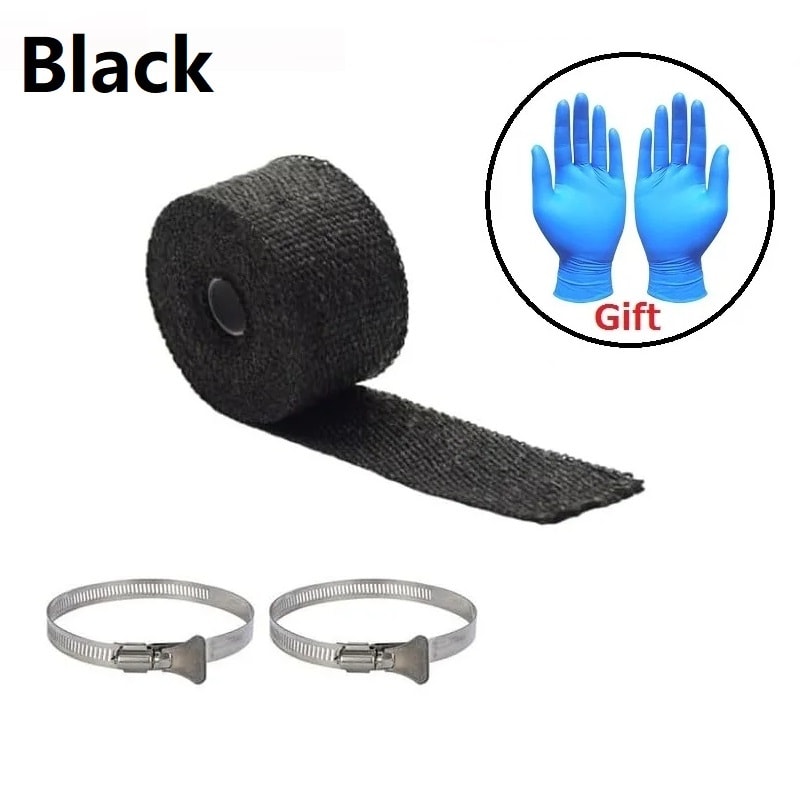 Fireproof Stove Pipe Wrap Insulation Kit With Clamps For Tent Stove Exhaust Heat Protection 7