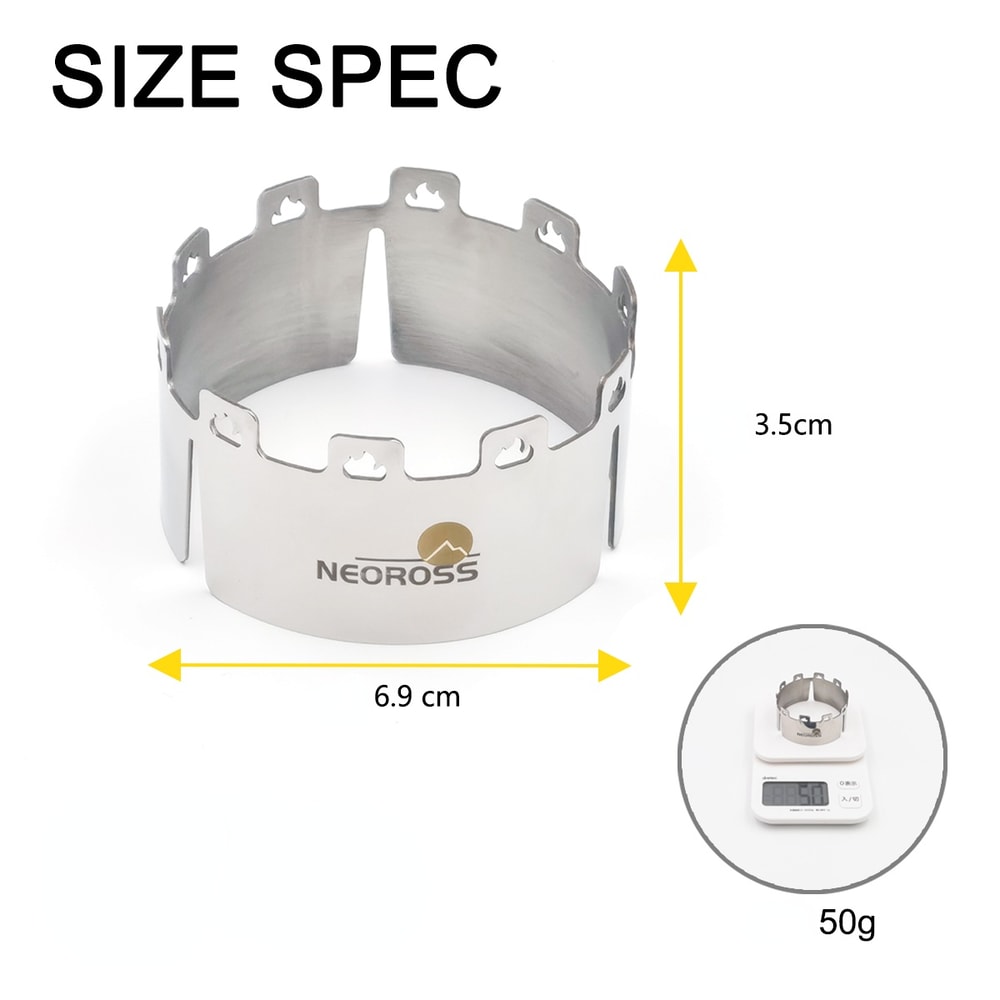 Stainless Steel Camping Stove Windscreen Portable Windproof Gas Stove Shield 4