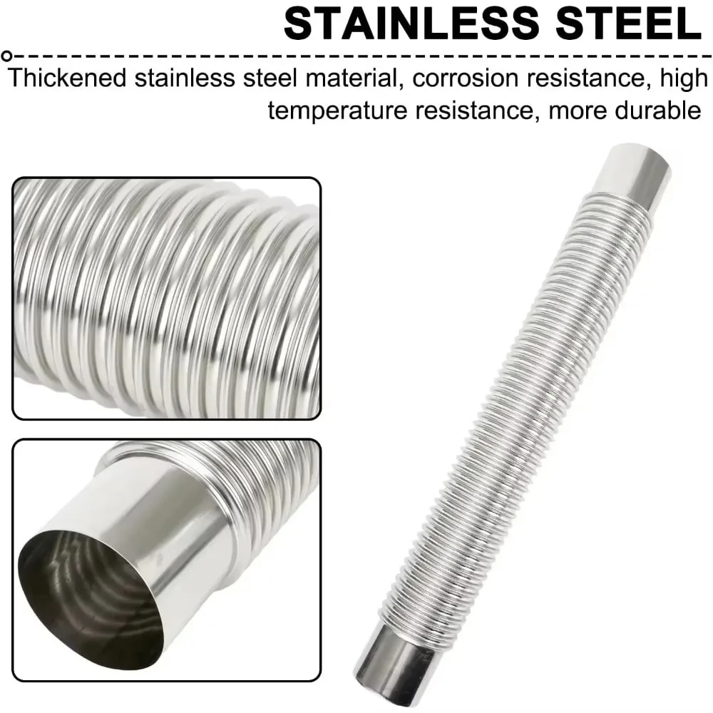 Outdoor Wood Stove Pipe Kit Durable Camping Stove Chimney Pipe For Portable Heating Systems 2