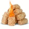 Natural Fire Starter Sticks For Fireplace BBQ Easy Lighting Wax Wood Kindling 0