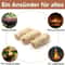 Natural Fire Starter Sticks For Fireplace BBQ Easy Lighting Wax Wood Kindling 2