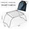 Portable Camping Stove Stand Foldable BBQ Grill Rack Stainless Steel Outdoor Cookware Support 5