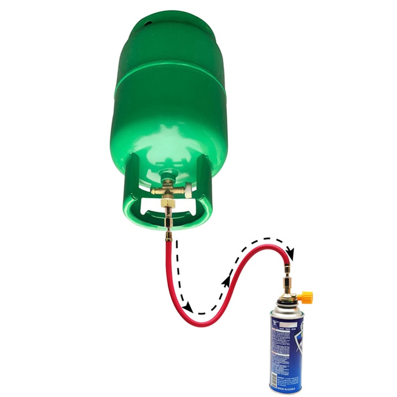 Leakproof Butane Gas Refill Adapter for Cassette Cylinders Portable Gas Filling Valve Connector