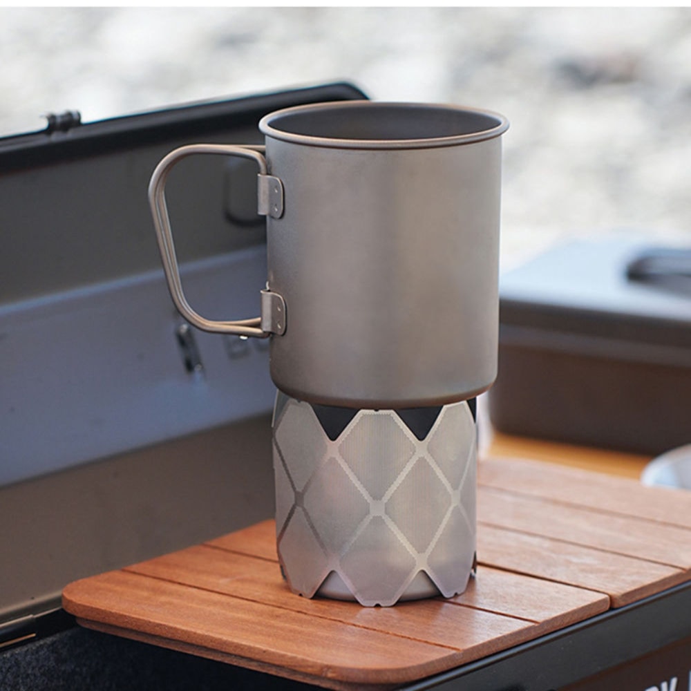 Ultralight Camping Stove Windscreen Adjustable Alcohol Stove Rack Pot Stand 3