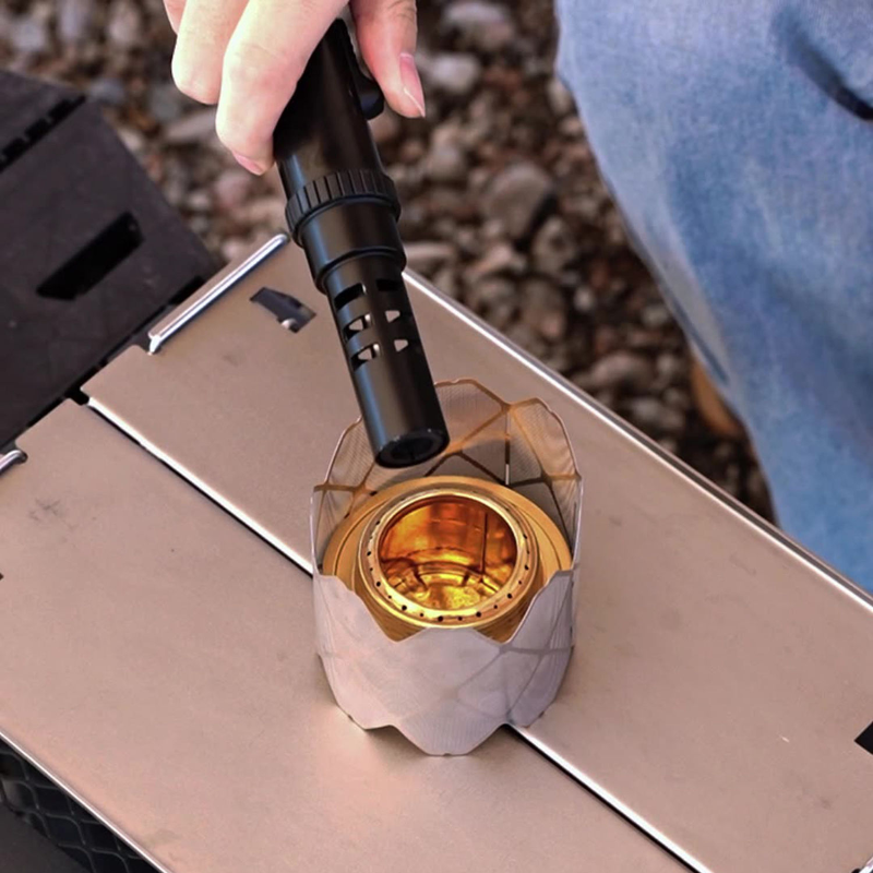 Ultralight Camping Stove Windscreen Adjustable Alcohol Stove Rack Pot Stand 5