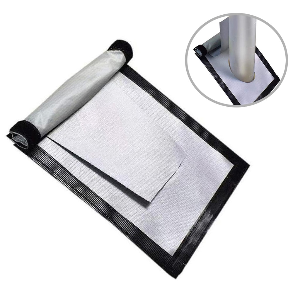 Fireproof Stove Jack Cloth For Camping Tent Heat Resistant Fiberglass Chimney Protector 1