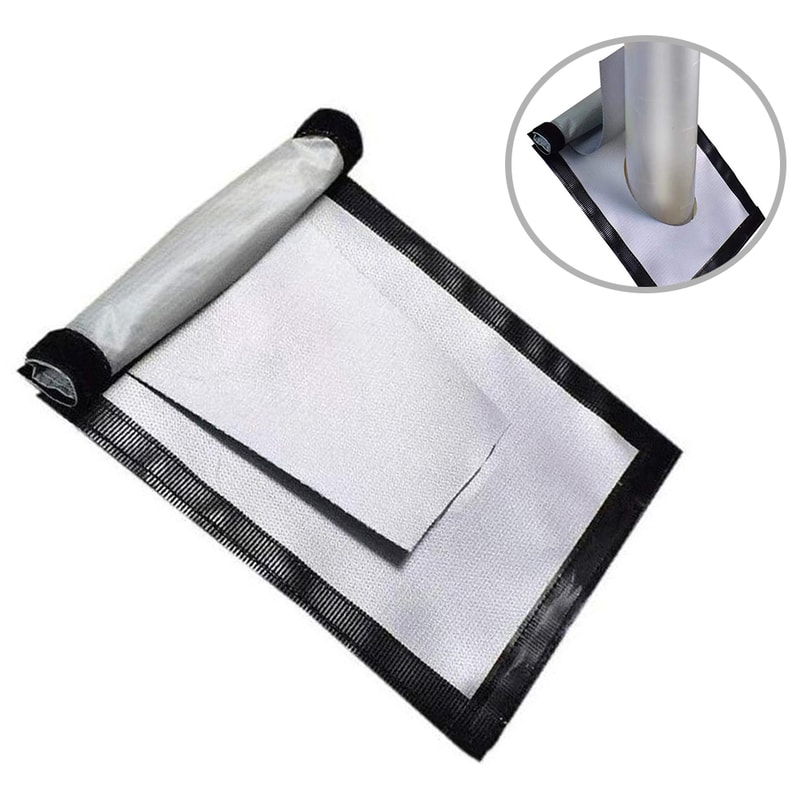 Fireproof Stove Jack Cloth For Camping Tent Heat Resistant Fiberglass Chimney Protector 1