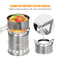 Stainless Steel Camping Stove With Grill Multi Fuel Backpacking Cooking Stove 3