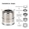 Stainless Steel Camping Stove With Grill Multi Fuel Backpacking Cooking Stove 4