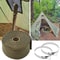 Fireproof Tent Stove Chimney Wrap With Adjustable Clamps Heat Resistant Stove Pipe Insulation 2
