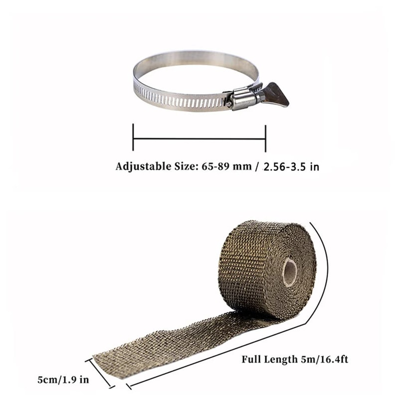 Fireproof Tent Stove Chimney Wrap With Adjustable Clamps Heat Resistant Stove Pipe Insulation 4