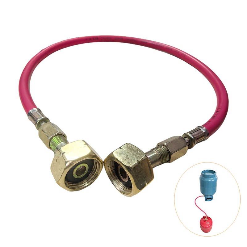 Durable LPG Refill Hose Kit Gas Cylinder Transfer Tube for Safe Stove Filling