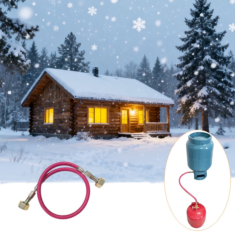 Durable LPG Refill Hose Kit Gas Cylinder Transfer Tube for Safe Stove Filling