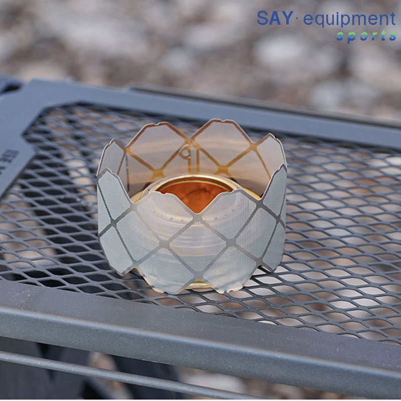 Ultralight Portable Camping Stove Rack Windscreen For Alcohol Stove Cooking 2
