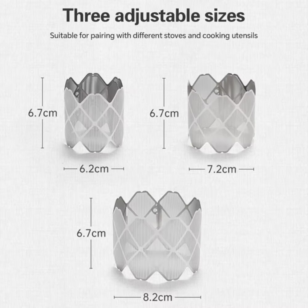 Ultralight Portable Camping Stove Rack Windscreen For Alcohol Stove Cooking 4